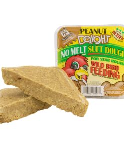 C&S Peanut Delight No Melt Suet Dough, 12/pack 11.75 Ounces Peanut 12-Pack 32 91LAxkjjWbL 1