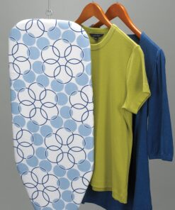 Household Essentials 122101 Small Tabletop Ironing Board with Folding Legs - Magic Rings Cover and Pad,Blue Rings Blue Rings 26 91LC9SBb6xL