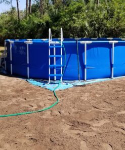 INTEX 28253EH Metal Frame Above Ground Swimming Pool Set: 18ft x 48in – Includes 1500 GPH Cartridge Filter Pump – Removable Ladder – Pool Cover – Ground Cloth with Cartridge Filter Pump Metal Frame Pool 36 91LMpBTuHeL