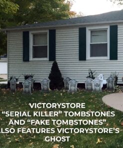 VictoryStore Yard Sign Outdoor Lawn Decorations - Fake Tombstones Graveyard Gravestones - Halloween Yard Decoration - Set of 6, 21.3 inches X 14.8 inches Funny 18 91LUIGiQRJL