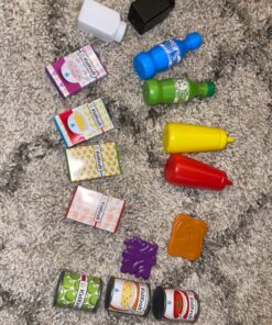 KidKraft 115-Piece Deluxe Tasty Treats Pretend Play Food Set, Plastic Grocery and Pantry Items, Gift for Ages 3+ 61 91LUpXlcmbL