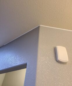 InstaTrim Peel and Stick Trim - Flexible, Adhesive Caulk Tape for Walls, Floors, Counters, Tile, & More - White 1/2 in by 10 ft Adhesive Trim 1/2 in x 10 ft, 2‐pk 59 91LWQ1eR6HL