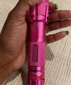 VIPERTEK VTS-T03 Aluminum Stun Gun for Self Defense Rechargeable with LED Flashlight PINK 38 91LWhJaXW6L