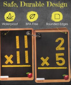 Star Right Math Flash Cards Set of 4 - Addition, Subtraction, Division, & Multiplication Flash Cards - 4 Rings - 208 Math Flash Cards - Ages 6+ - Kindergarten, 1st, 2nd, 3rd, 4th, 5th & 6th Grade 30 91Lh6CGGY5L