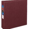 Avery Heavy-Duty 3 Ring Binder, 3 Inch One Touch EZD Rings, 3.5 Inch Spine, 1 Maroon Binder (79363) 50 91LqacYLx1L