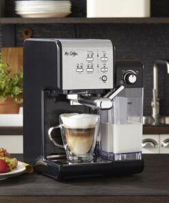 Mr. Coffee Espresso and Cappuccino Machine, Programmable Coffee Maker with Automatic Milk Frother and 19-Bar Pump, Stainless Steel 34 91Lqen Q SL