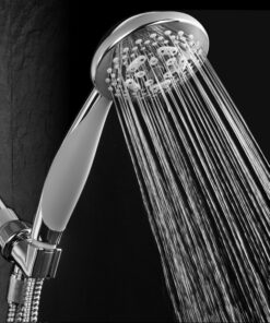 HOTEL SPA - Handheld Shower Head High Pressure - 4.25 Inch Rain Shower Head - 7-setting, Shower Head with Handheld Spray, Ultra-Luxury, Showerspa (Chrome) 20 91LykqzbOL
