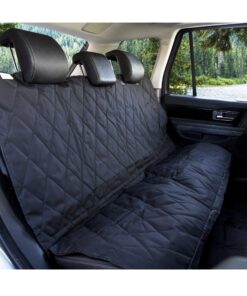BarksBar Pet Car Seat Cover with Seat Anchors for Cars, Trucks and SUV's, Water Proof and Non-Slip Backing Regular, Black Standard 33 91M09KHJwUL