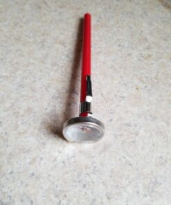 Rubbermaid Commercial Products Food/Meat Instant Read Thermometer, Pocket Size, Dishwasher Safe, Red, For Meat/Food Cooking and Grilling/Oven 28 91M0ZPkAkL