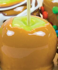 Nostalgia CCA5 Lazy Susan Chocolate & Caramel Apple Party with Heated Fondue Pot, 25 Sticks, Decorating and Toppings Trays 21 91MB dfWUlL 1