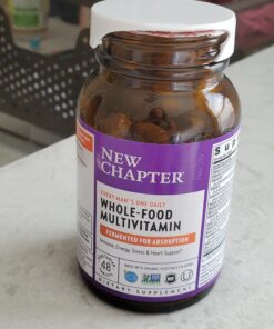 New Chapter Men's Multivitamin for Immune, Stress, Heart + Energy Support with Fermented Nutrients - Every Man's One Daily, Made with Organic Vegetables & Herbs, Non-GMO, Gluten Free - 48 ct 48 Count (Pack of 1) 33 91MIUmgrs7L 1