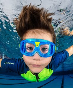 Aquasphere SEAL Kids (Ages 3+) Swim Goggles, Made in ITALY - Wide Vision, Comfort, E-Z Adjust, Anti Scratch & Fog, Leak Free Clear Lens / Violet 13 91MKiY ALGL