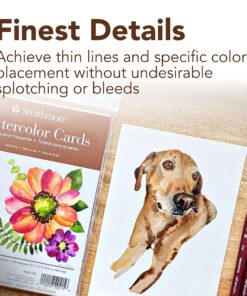 Strathmore Watercolor Postcard Pad, 4x6 inches, 15 Pack - Custom Greeting Cards for Weddings, Events, Birthdays 37 91MP34lyluL