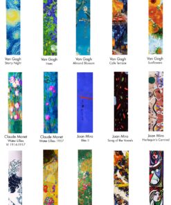 Vincent Van Gogh The Starry Night Print Lanyard with PU Leather ID Badge Holder Wallet with 3 Card Pockets, Safety Breakaway Clip & Matching Note Card. Gift of Carabiner Keychain Flashlight. Breakaway + Keychain Light 30 91MQjMc 5uL