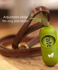 Earth Rated Leash Dispenser & 15 Dog Poop Bag Bundle Pack - Ultra-Thick Doggie Waste Bags with Holder | Lavender-Scented With Leak-Proof Security 1 Dispenser, 15 Bags 29 91MUOxoFBdL