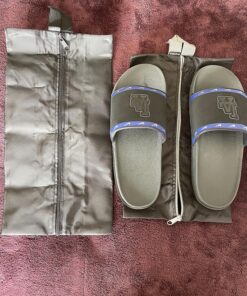 YAMIU Travel Shoe Bags Set of 4 Waterproof Nylon with Zipper for Men & Women, Black 4 Pack - Black 43 91MVbbauTJL