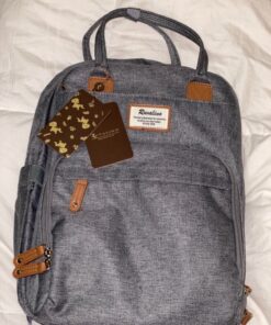 RUVALINO Diaper Bag Backpack, Multifunction Travel Back Pack Maternity Baby Changing Bags, Large Capacity, Waterproof and Stylish, Gray 68 91MWNhzUEpL