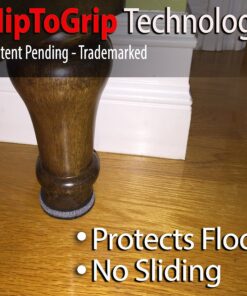 SlipToGrip 8 Pack Furniture Grippers by iPrimio - Furniture Non-Slip Pads 2" Round with 3/8" Heavy Duty Felt Core. No Adhesive. No Nails. Won't Harm Floors. 20 91MWmNc7WTL