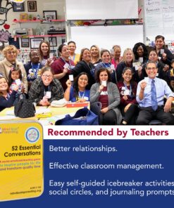 52 Essential Conversations by Harvard Educator for Home, Therapy, Speech, School Classroom - Conversation Cards for Kids, Family, Teacher & Counselor to Build Growth Mindset & Communication Skills Conversation Skills 18 91Ma0F zM5L