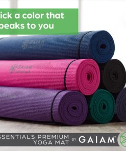 Alternative view of Gaiam Essentials Premium Yoga Mat with Yoga Mat Carrier Sling (72"L x 24"W x 1/4 Inch Thick) Teal