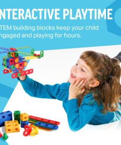 Brickyard Building Blocks STEM Toys - Educational Building Toys for Kids Ages 4-8 with 101 Pieces, Tools, Design Guide and Toy Storage Box, Gift for Boys & Girls 101 Piece 23 91Mu8CMWPGL