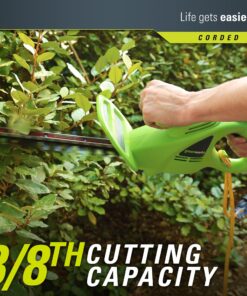 Greenworks 2.7 Amp 18" Corded Electric Hedge Trimmer 18" Corded Hedge Trimmer 18 91MwWRHxAiL