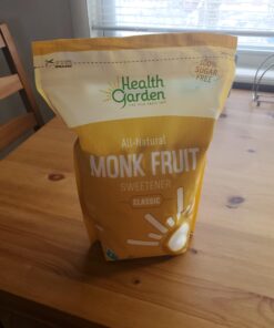 Health Garden Monk Fruit Sweetener, Classic - Non GMO - Gluten Free - Sugar Substitute - Kosher - Keto Friendly (3 lbs) 3 Pound (Pack of 1) 31 91My6e9xR8L