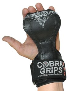 Cobra Grips PRO Weight Lifting Gloves Heavy Duty Straps Alternative Power Lifting Hooks for Deadlifts Adjustable Neoprene Padded Wrist Support Bodybuilding A PRO Black Rubber One Size 25 91N0u9brJL
