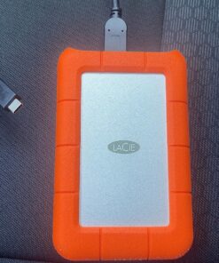 LaCie Rugged Mini 2TB External Hard Drive Portable HDD - USB 3.0/ 2.0 Compatible, Drop Shock Dust Rain Resistant Shuttle Drive, For Mac And PC Computer (LAC9000298), orange Rugged mini HDD 30 91N3CwvmfcL