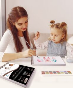 Bellofy Multimedia Sketchbook 100 Sheets | Mixed Media Paper for Drawing & Painting | Drawing Paper for Artists, Beginners & Kids | Sketchbook Mixed Media for Acrylic, Watercolor, Graphite & More 41 91N5etzvJzL