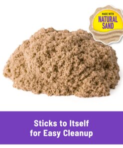 Kinetic Sand, 3 Lbs Beach Sand for Ages 3 and Up Brown Beach Sand 20 91NFjyR 35L