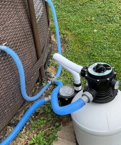 XtremepowerUS 3,100GPH Swimming Pool 16" Sand Filter 3/4 HP Pool Pump w/ Timer 15,000GAL Above Ground Pool Set 16" Sand Filter W/ Pump 46 91NH7jyYIjL