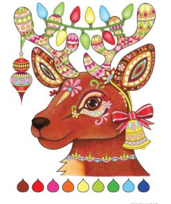 Christmas Coloring Book (Coloring is Fun) (Design Originals) 32 Fun & Playful Holiday Art Activities from Thaneeya McArdle on High-Quality, Extra-Thick Perforated Pages that Resist Bleed-Through 64 91NU8K57vZL
