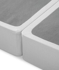 ZINUS No Assembly Metal Box Spring, 9 Inch White Mattress Foundation, Sturdy Metal Structure, Split Queen 32 91NbTRdU5lS