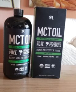Sports Research Keto MCT Oil from Organic Coconuts - Fatty Acid Fuel for Body + Brain Triple Ingredient C8, C10, C12 MCTs Perfect in Coffee, Tea, & More Non-GMO Vegan Unflavored (32 Oz) 32 Fl Oz (Pack of 1) C8 + C10 + C12 36 91Nkhh6ofpL