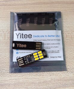 Yitee 5pcs LED Circuit Boards USB Light Keychain Super Bright 6 LEDs Mini USB Light Lamp with Smart Touch Electrodeless Dimming Switch for Laptop Keyboard Light(Pure White), Qty:5 6-LED Touch Dimmer Switch(5pcs) 32 91NsqqFMJHL