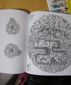 Secret Village - A Coloring Book Adventure: Beyond the Garden Gate, Beneath the Forest Floor, Among the Hollow Trees - A Mystery Endures! (Purse Sized ... & Inspirational for Ages 9 to Adult) 44 91NwaVvwflL 1