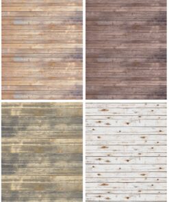 Alternative view of Ella Bella Photography Backdrop Paper, Assorted Wood (1 ea.: Vintage, Sable, Rustic & White Washed), 48" x 12', 4 Rolls