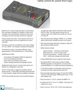 Iot Relay - Enclosed High-Power Power Relay for Arduino, Raspberry Pi, PIC or WiFi, Relay Shield 24 91O6jIU37EL