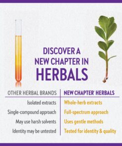 New Chapter Rhodiola Force 300mg with Potent Vegan Rhodiola for Mental Focus & Stamina, Endurance + Mood Support + Stress Adaptogen + Non-GMO Ingredients - 30 Count 300mg - 30ct Vegetarian Capsule 15 91O87WZECiL