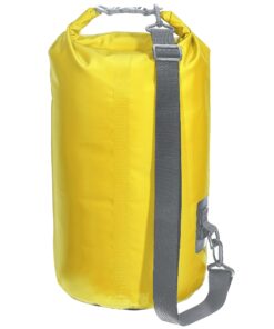 Skog Å Kust DrySåk Waterproof Floating Dry Bag with Exterior Zippered Pocket | for Kayaking, Rafting, Boating, Swimming, Camping, Hiking, Beach, Fishing | 10L & 20L Sizes 10 Liter Yellow 21 91OC rPUSYL