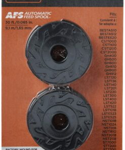 BLACK+DECKER Trimmer Line Replacement Spool, Autofeed 30 ft, 0.065-Inch, 2-Pack (AF-100-2) 15 91ODWeYSLOL