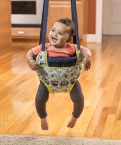 Evenflo Exersaucer Johnny Jumper Featuring Easy-to-Use Clamp Attachment for Quick and Tool-Free Set Up and Adjustable Straps to Customize the Height for Your Child, Owl 31 91ONbH2836L