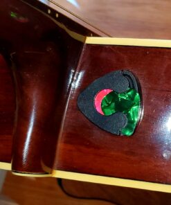 Guitar Picks & Guitar Pick Holder Easy to Paste on the Guitar Suitable for Acoustic Guitar Electric Guitar Bass Ukulele - Stick-on Holder + 10 Guitar Picks(Black Holder) 30 91OPaevMctL