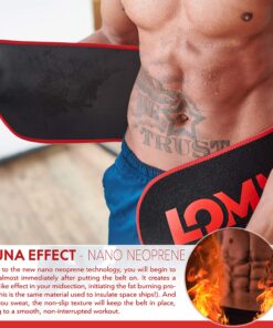 LOMA Premium Waist Trainer for Women and Men -Bonus HOT Gel 20 mg - Waist Trimmer Stomach Wrap - Six-Pack Abs Sweat Belt Small 17 91OPifvN3nL