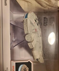STAR WARS Millenium Falcon Bluetooth Speaker Portable Wireless Crystal Clear for Home, Travel, Outdoor, Rechargeable, Compatible with iPhone Samsung GRAY 32 91OWoEs8mtL