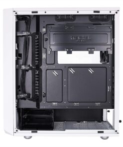 Fractal Design Meshify C - Compact Mid Tower Computer Case - Airflow/Cooling - 2X Fans Included - PSU Shroud - Modular Interior - Water-Cooling Ready - USB3.0 - Tempered Glass Side Panel - White TG 58 91OXMrwdchL