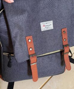 Modoker Vintage Laptop Backpack for Women Men,Travel Backpacks with USB Charging Port Fashion Backpack Fits 15.6Inch Notebook, Grey 37 91Obw9NtPpL