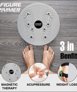 Figure Trimmer Core Ab Twister Board for Exercise 12 inch Waist Twisting Disc with 8 Mangets Reflexology for Slimming and Strengthening Abdominal & Stomach Exercise Equipment Grey 23 91Oe1t9Ig9L