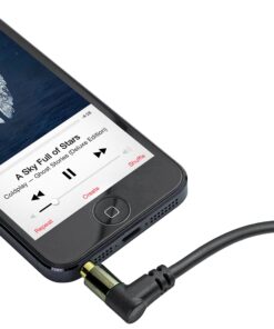 Mediabridge™ 3.5mm Male to Male Right Angle Stereo Audio Cable (4 Feet) - 90° Connector for Flush Connections - Step Down Design for Smartphone, Tablet & MP3 Cases - (Part# MPC-35RA-4) 4 Feet 15 91OeBX3U3iL